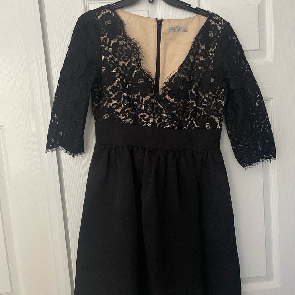 Eliza J Black Lace Dress